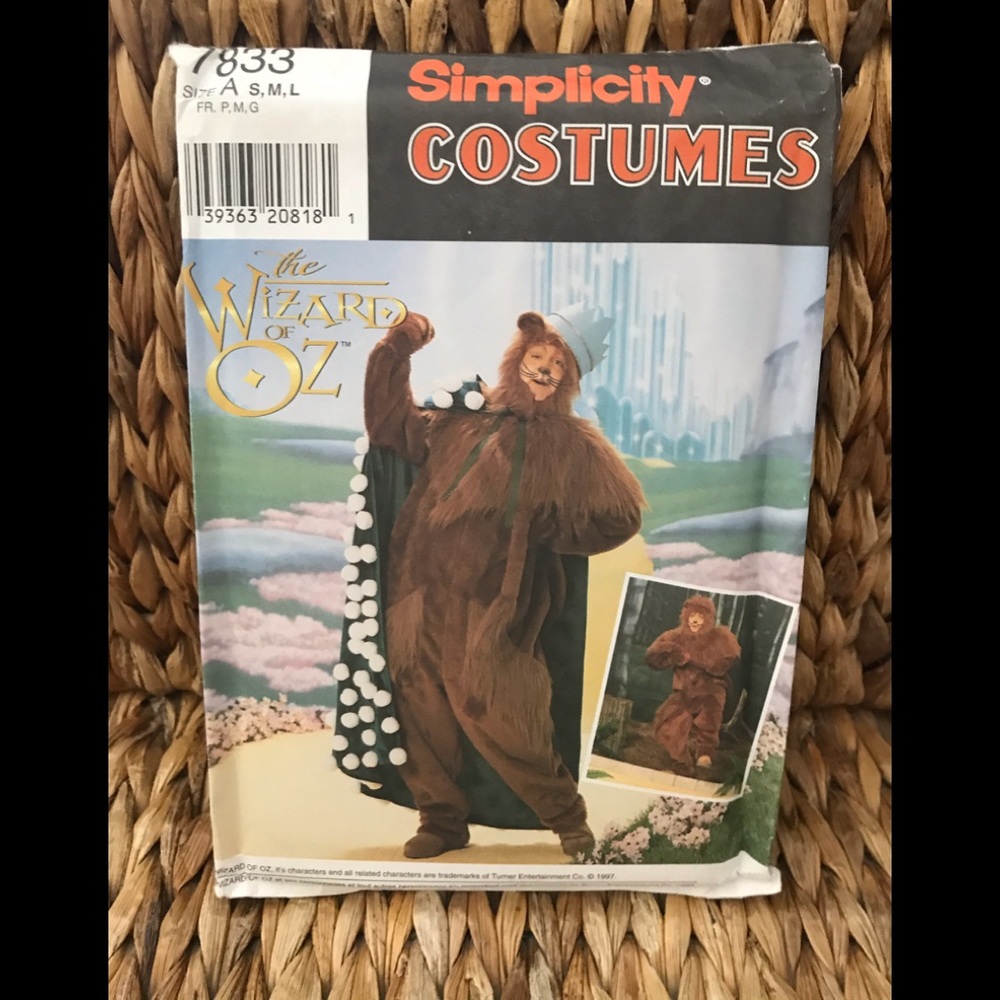 🆕Simplicity Costumes Pattern Wizard of Oz S, M, L